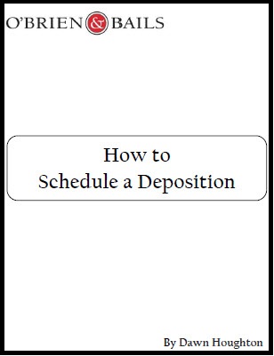 how to schedule a deposition